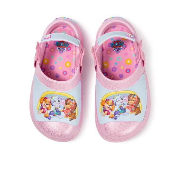 Paw Patrol Girls Toddler and Little Kid Adjustable Strap Clogs