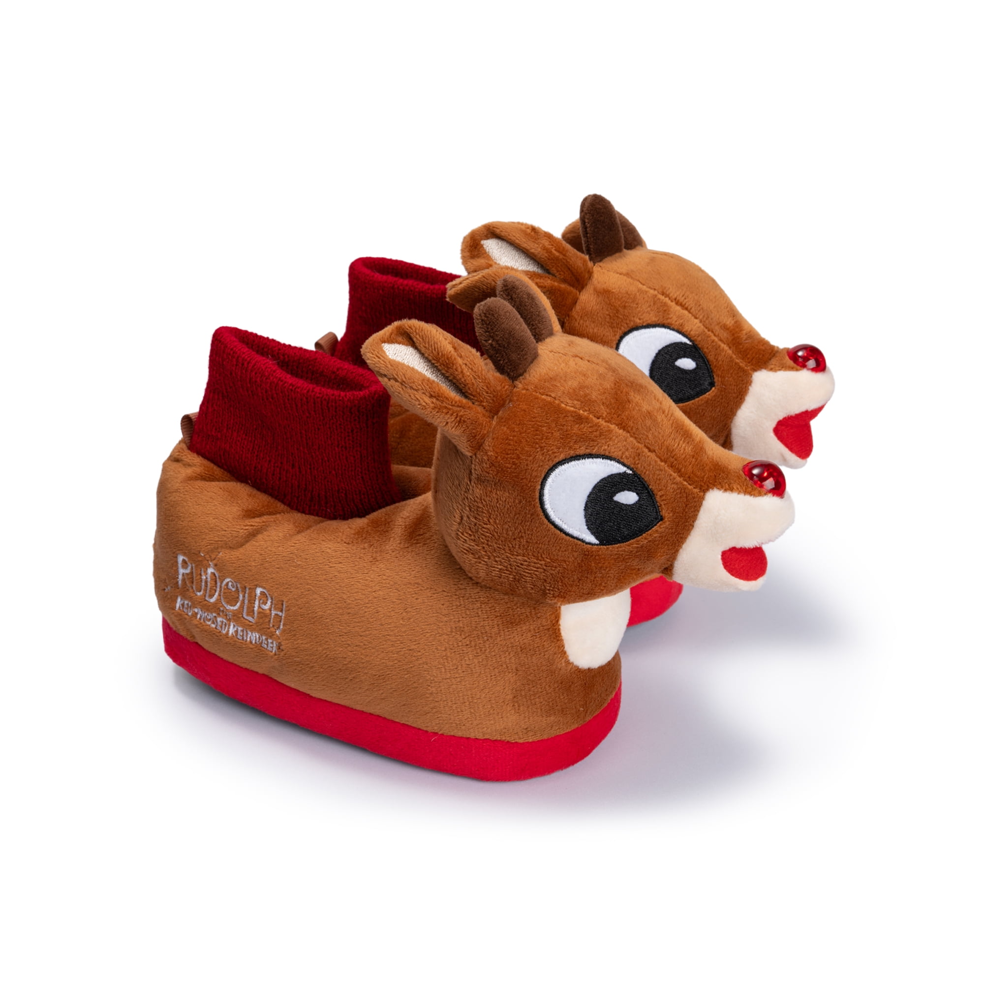 RUDLPH REIN TODDLER AND LITTLE GIRLS 3D SLIPPER