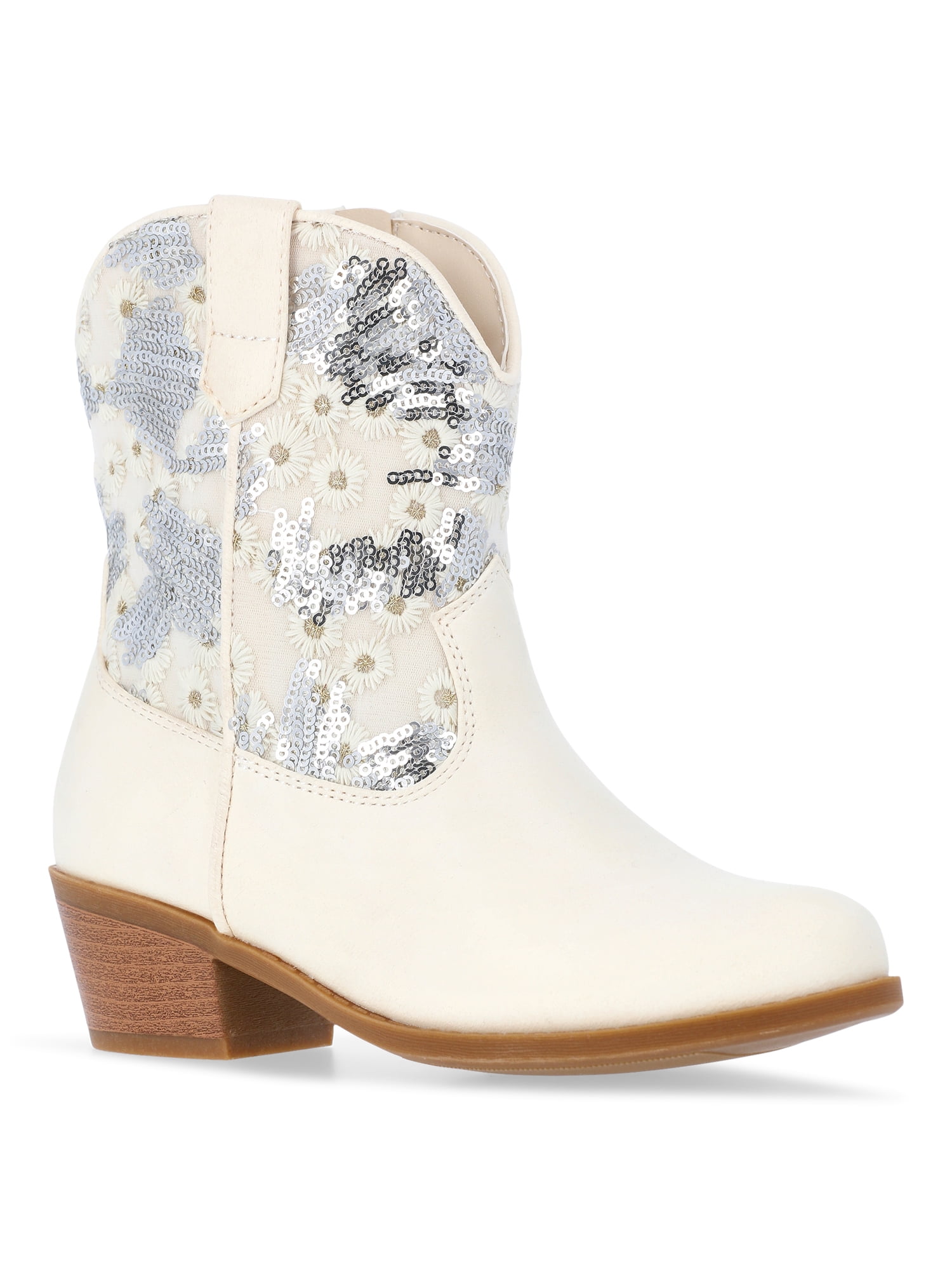 Madden NYC Little and Big Girls Sequin Embellished Western Boot