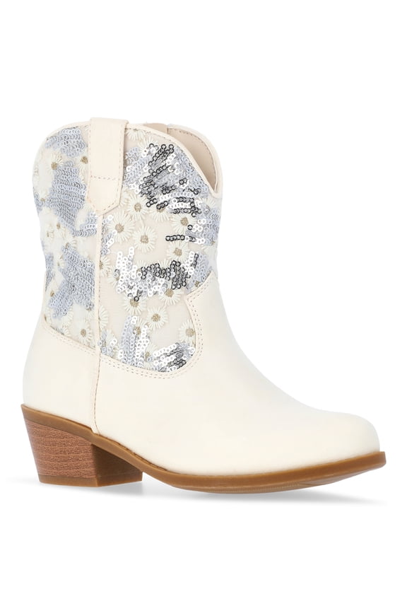 Little and Big Girls Sequin Embellished Western Boot