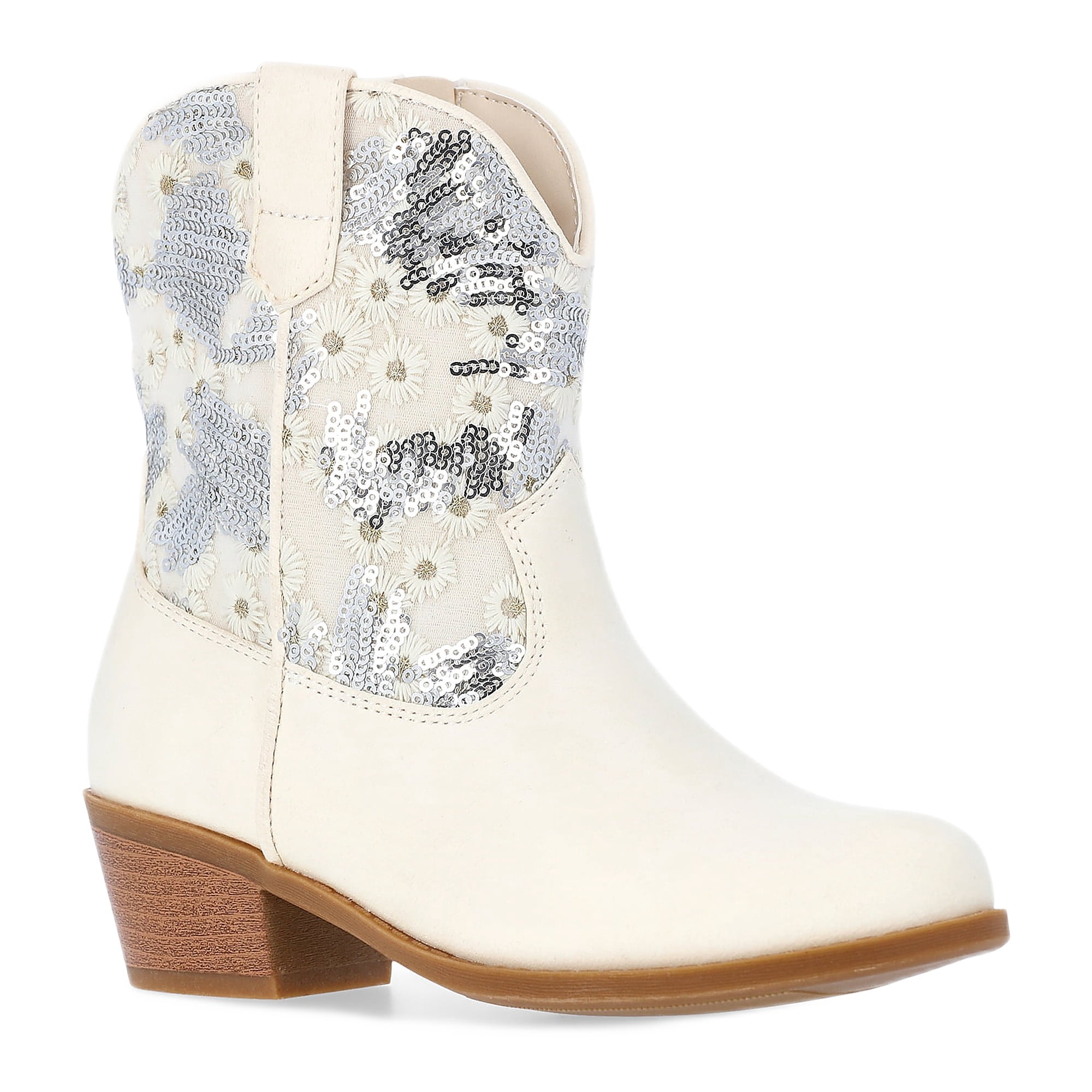 Madden NYC Little and Big Girls Sequin Embellished Western Boot