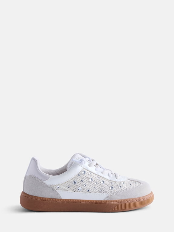 Girl’s Rhinestone Embellished Casual Sneakers