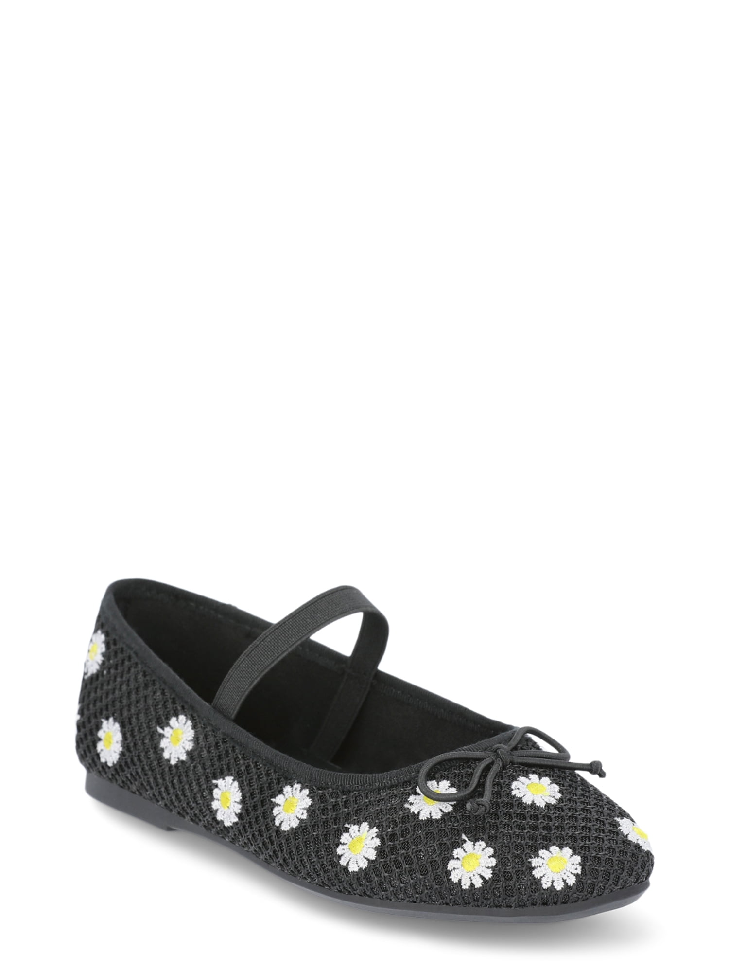 Little Girl & Big Girl Fashion Mesh Floral Ballet Dress Shoes