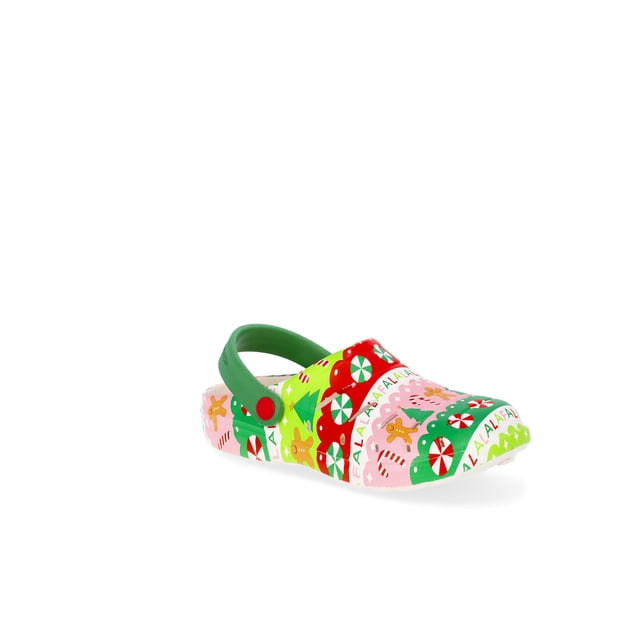 Rugged Shark Toddlers and Kids Holiday Printed Clogs