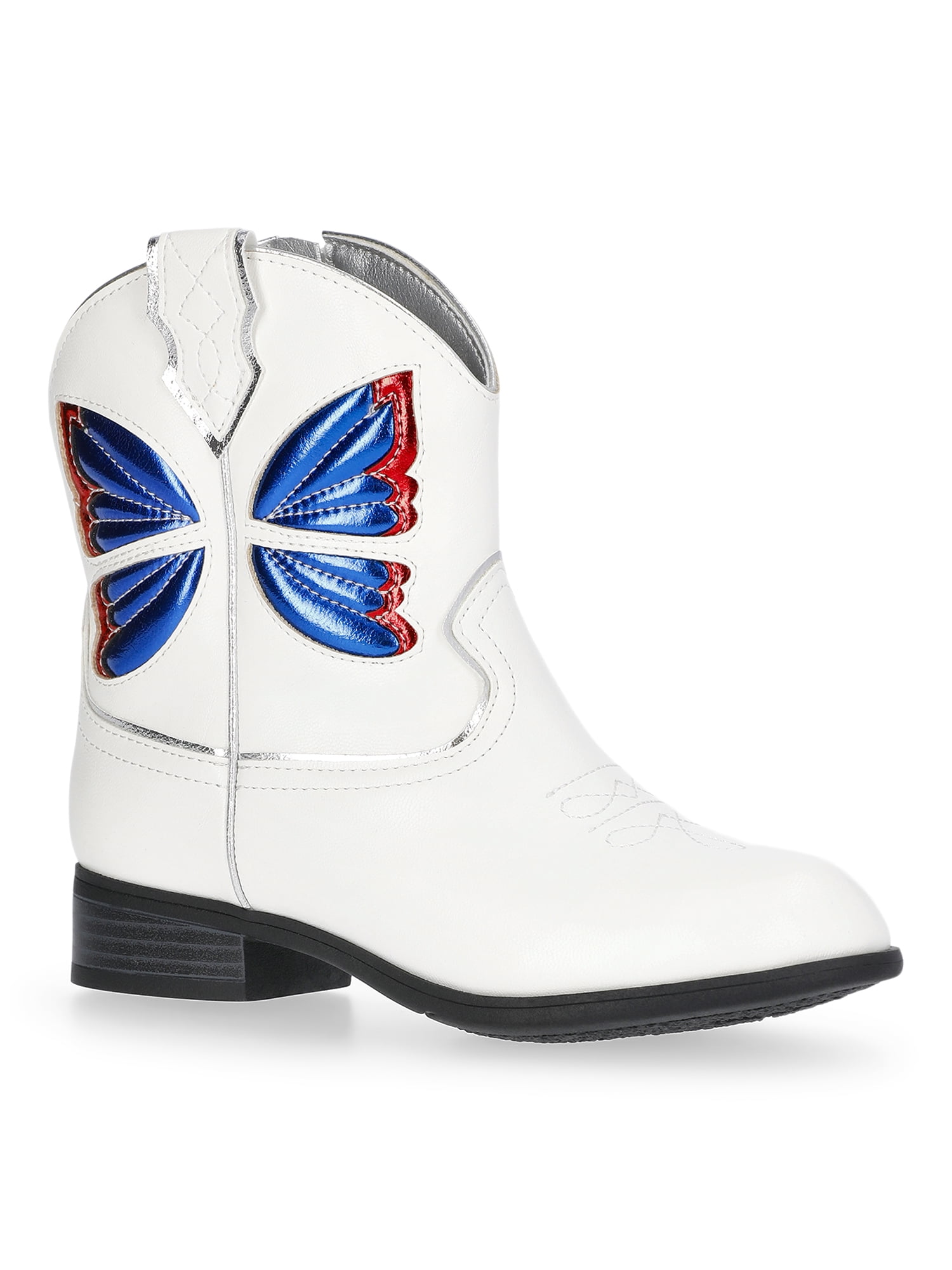 Wonder Nation Little and Big Girls' Embroidered Cowboy Boots