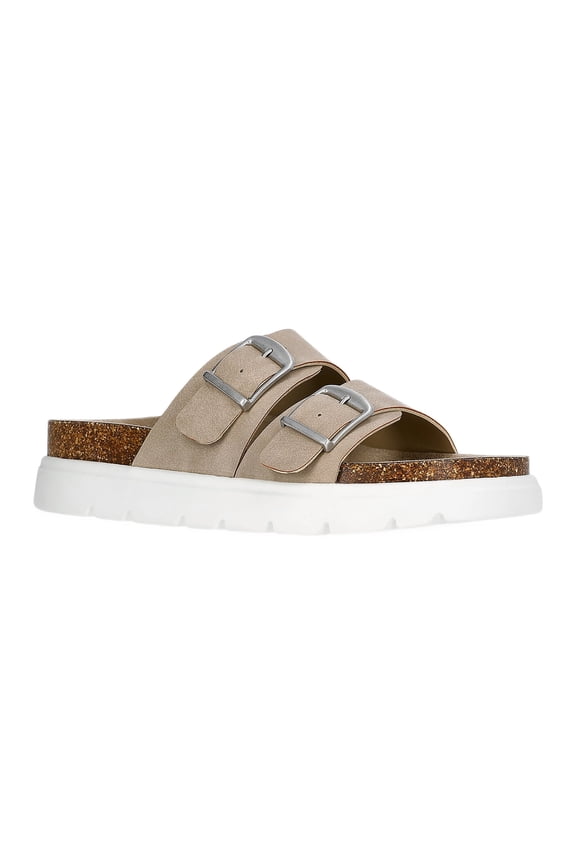 Girls Double Buckle Platform Sandals