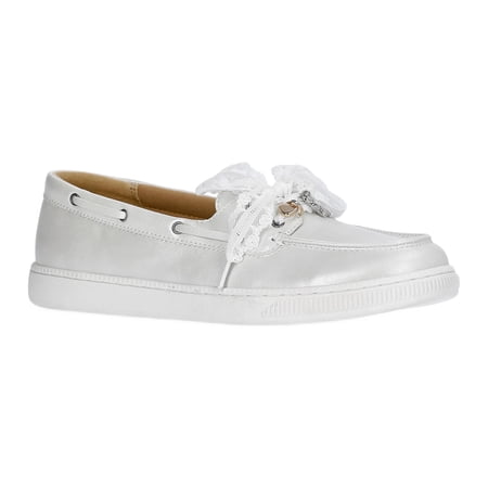 Weekend Academy Girls Lace Charm Boat Shoes