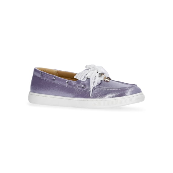 Weekend Academy Girls Lace Charm Boat Shoes
