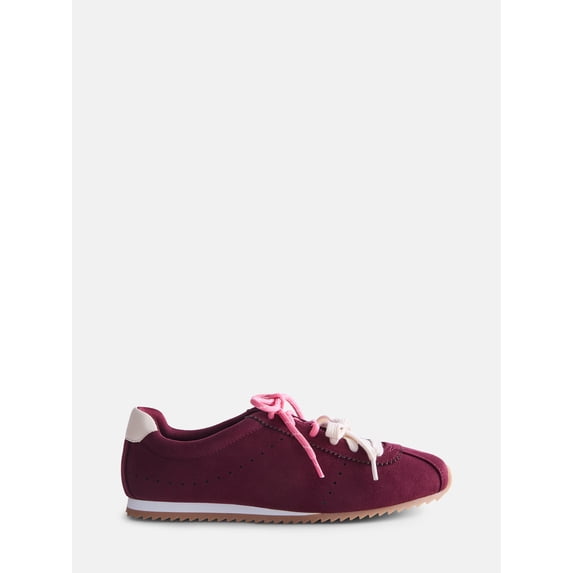 Weekend Academy Girls Low Profile Double Lace Fashion Sneakers