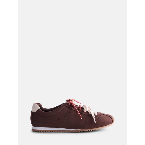 Weekend Academy Girls Low Profile Double Lace Fashion Sneakers