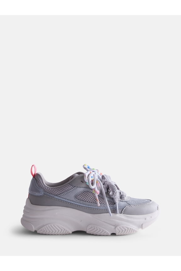 Girls Double Lace Chunky Sneakers