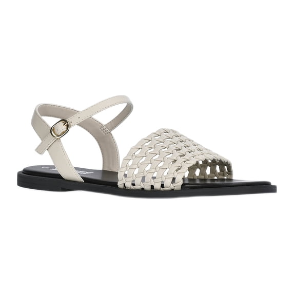 Weekend Academy Girls Faux Leather Woven Sandals