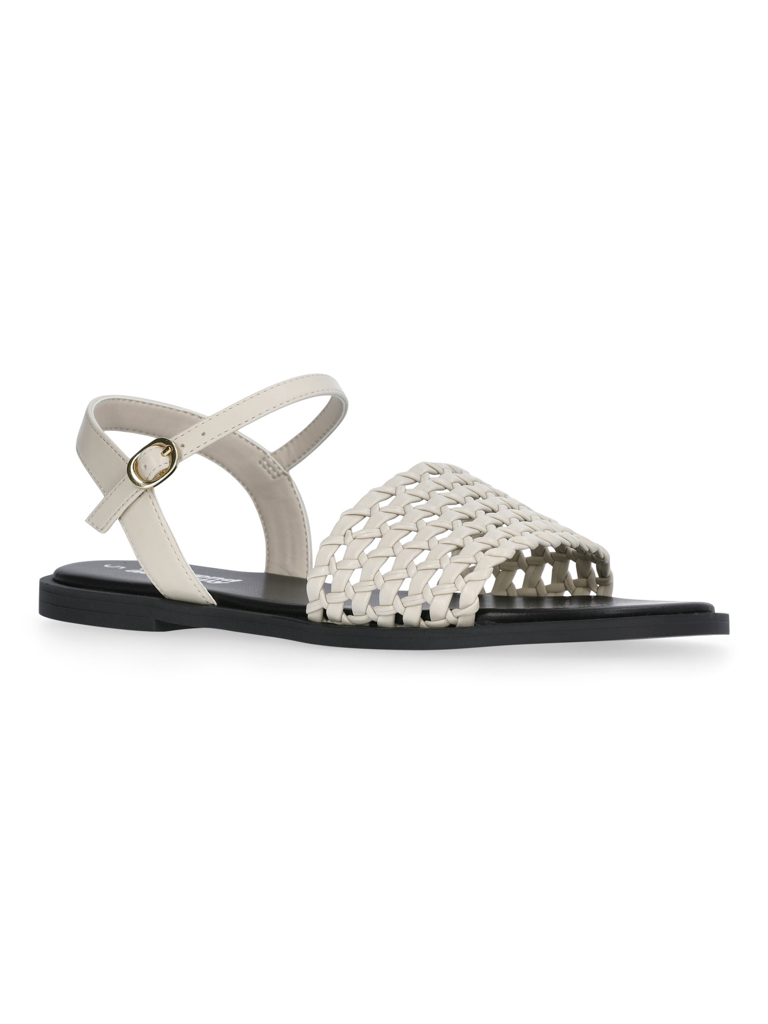 Weekend Academy Girls Faux Leather Woven Sandals