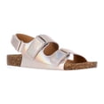 thumbnail image 1 of Wonder Nation Little and Big Girls' Double Buckle Footbed Sandals, 1 of 6