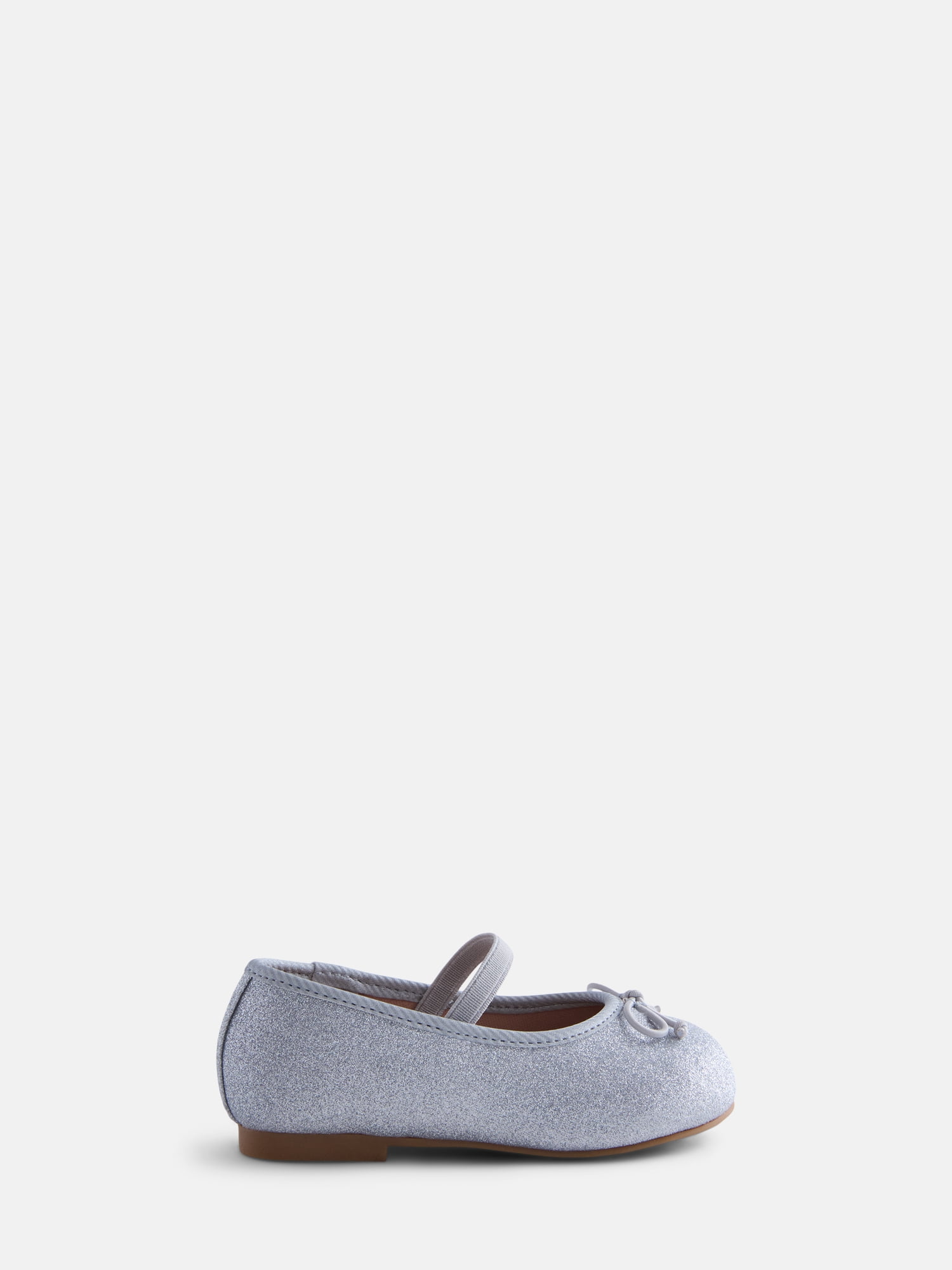 Wonder Nation Little and Big Girls Bow Ballet Dress Shoes