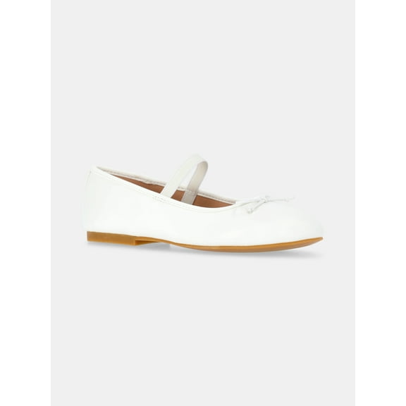 Wonder Nation Girls Bow Ballet Dress Shoes