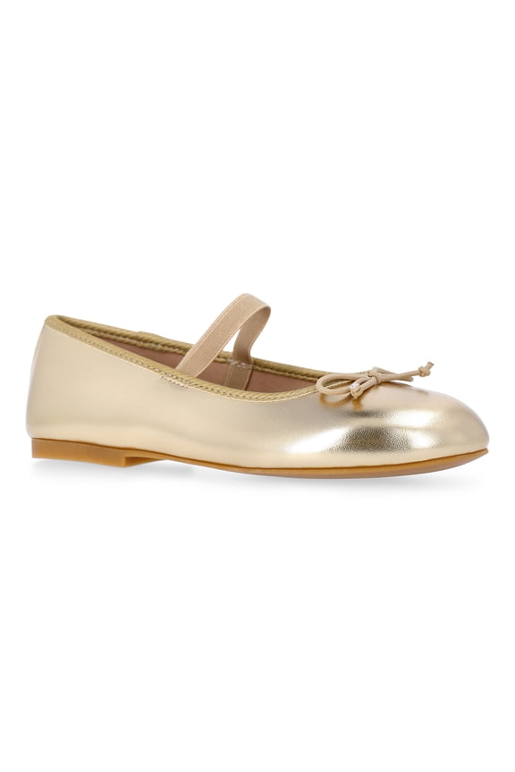Little and Big Girls Faux Leather Ballet Flats