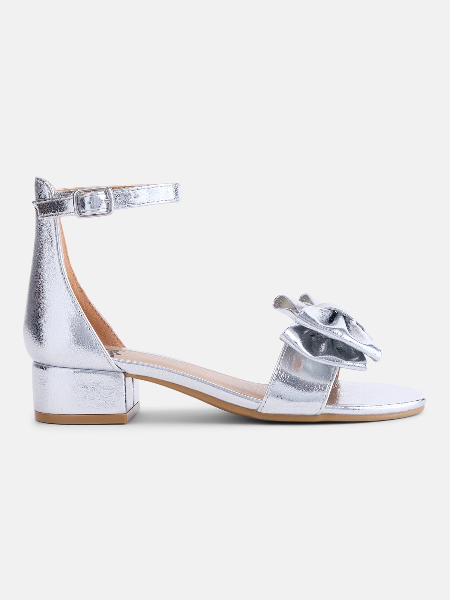 Wonder Nation Little and Big Girls Fashion Bow Heel Dress Shoes