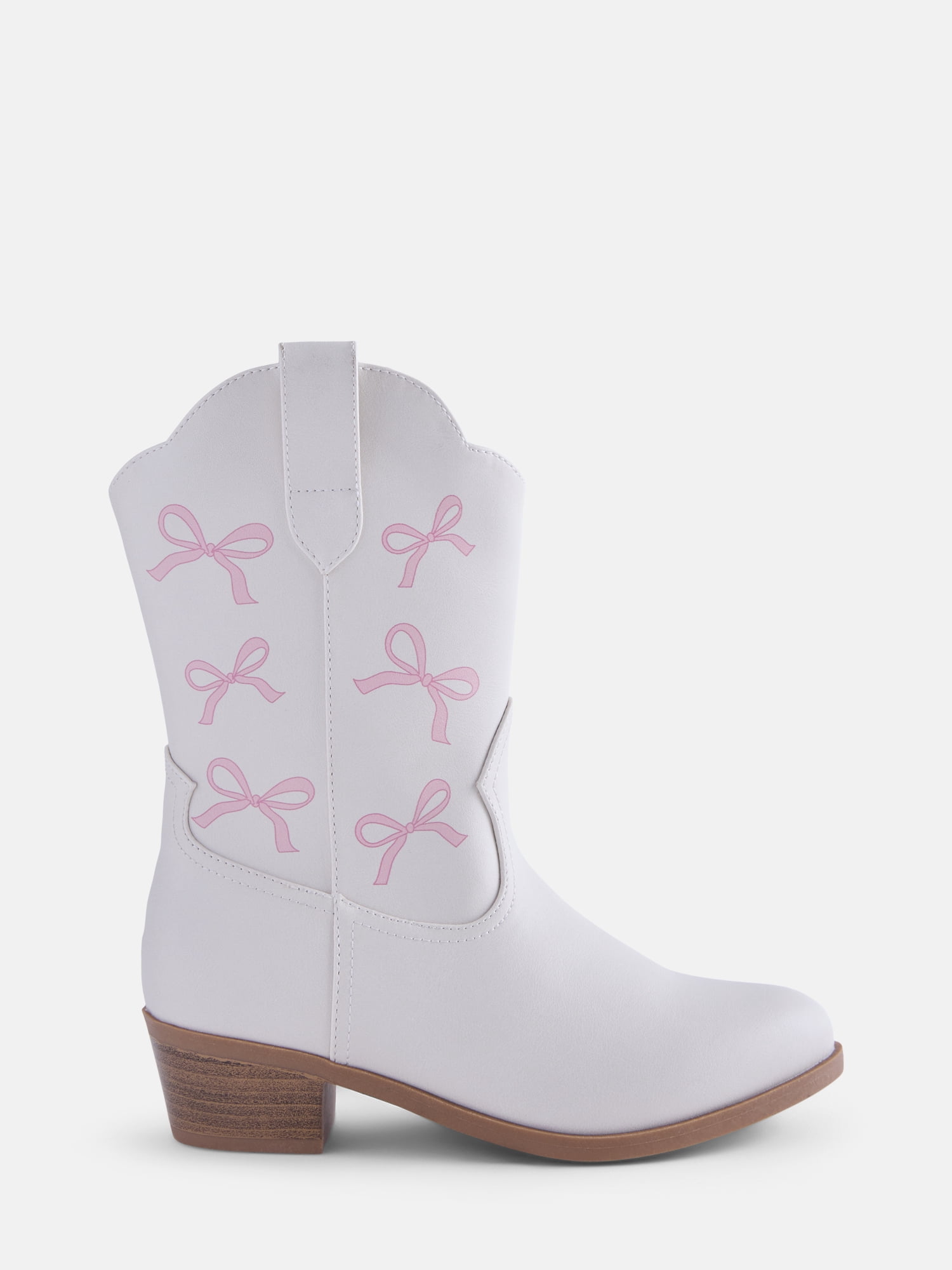 Wonder Nation Toddler, Little & Big Girls Bow Western Boots