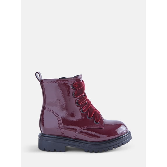 Wonder Nation Toddler, Little, & Big Girls Combat Boots