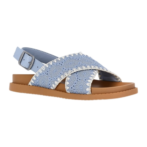 Wonder Nation Little & Big Girl Cross Sandals