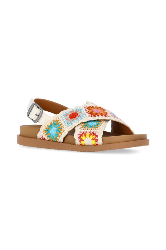 Little and Big Girls Crossover Sandals