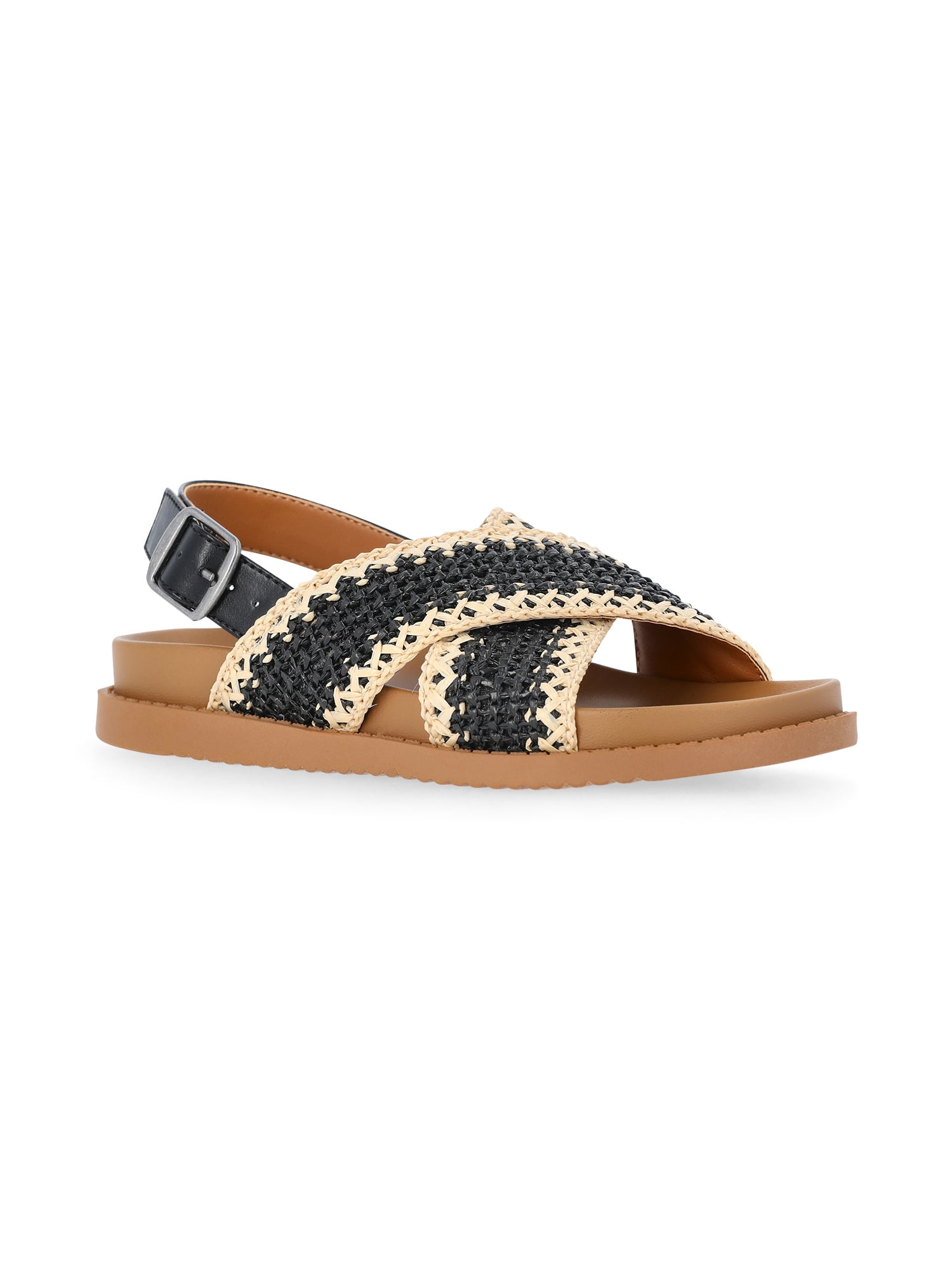 Wonder Nation Little and Big Girls Crossover Sandals