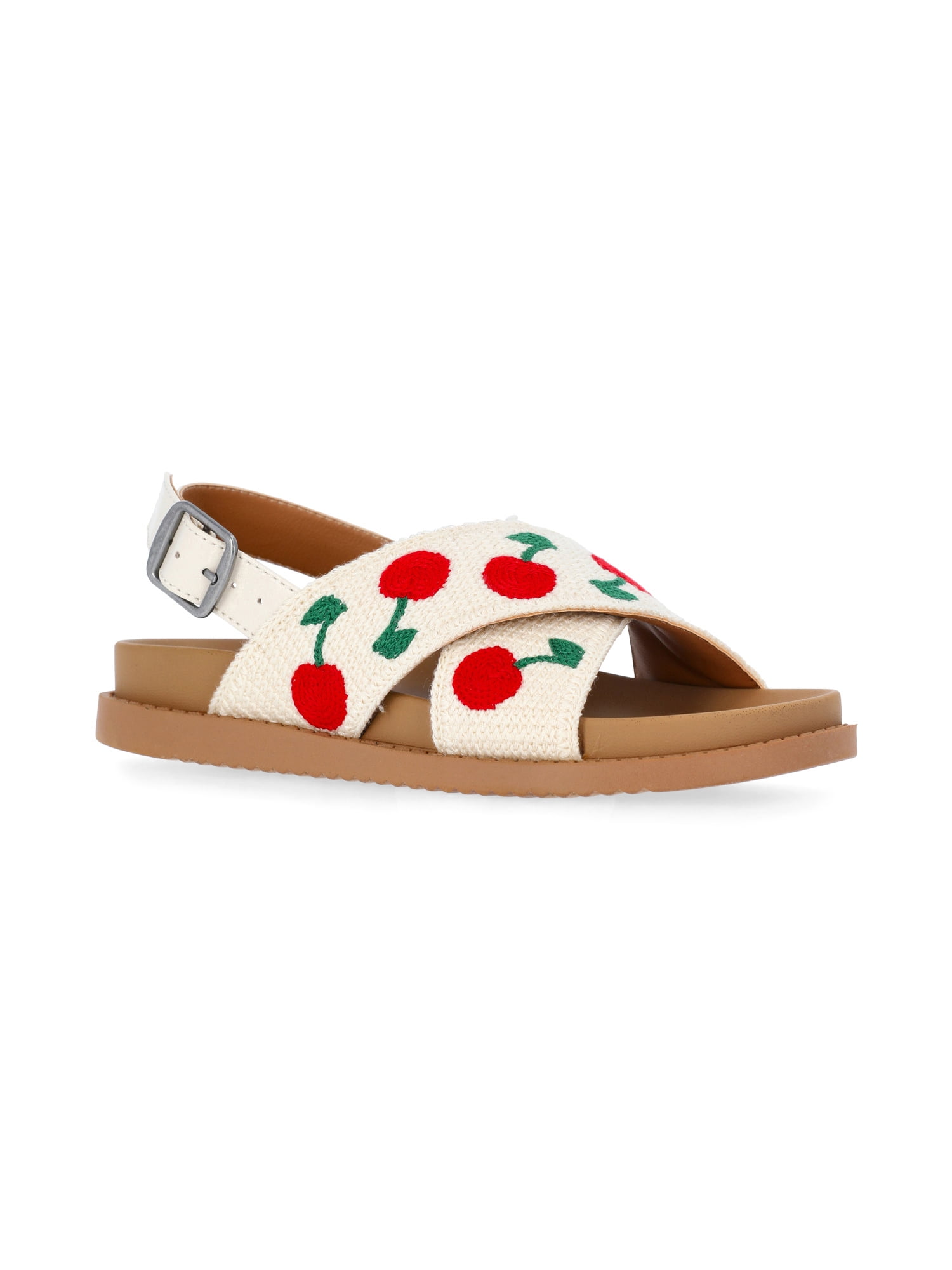 Wonder Nation Little and Big Girls Crossover Sandals