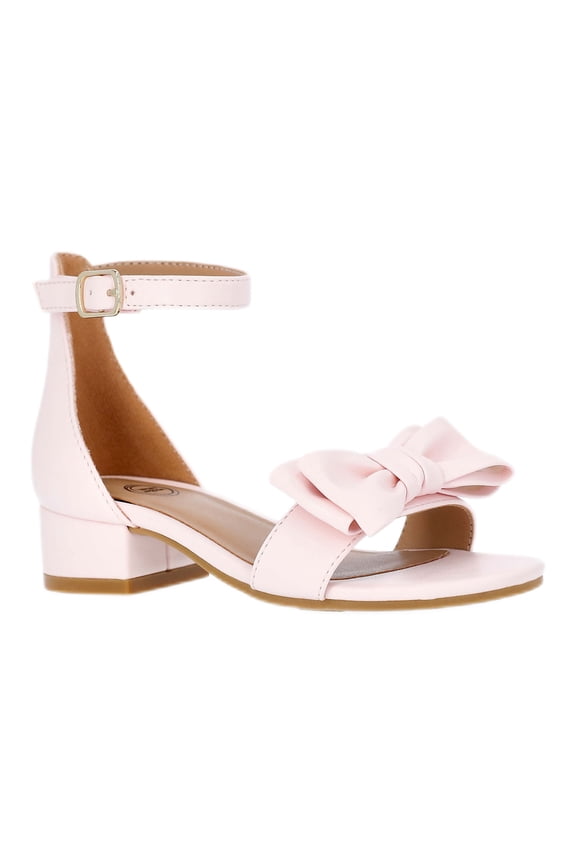 Toddler, Little, and Big Girls Bow Heeled Sandals