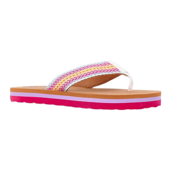 Wonder Nation Toddler and Girls Casual Flip Flops