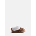 thumbnail image 1 of Wonder Nation Baby, Toddler, Little and Big Girls Faux Fur Trim Slippers, 1 of 5