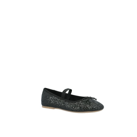 Wonder Nation Little Girls and Big Girls Glitter Ballet Flats