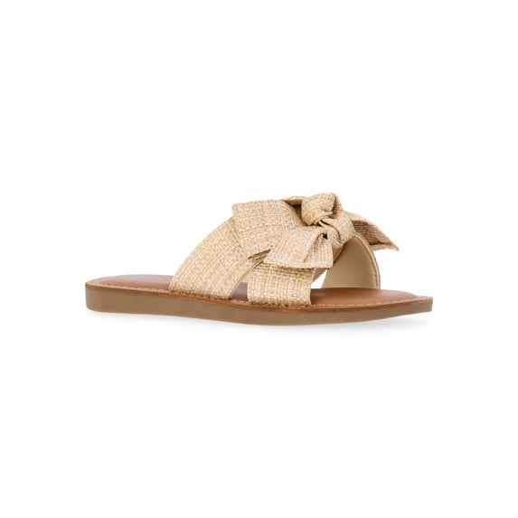 Wonder Nation Little Girls and Big Girls Mommy & Me Flat Sandals