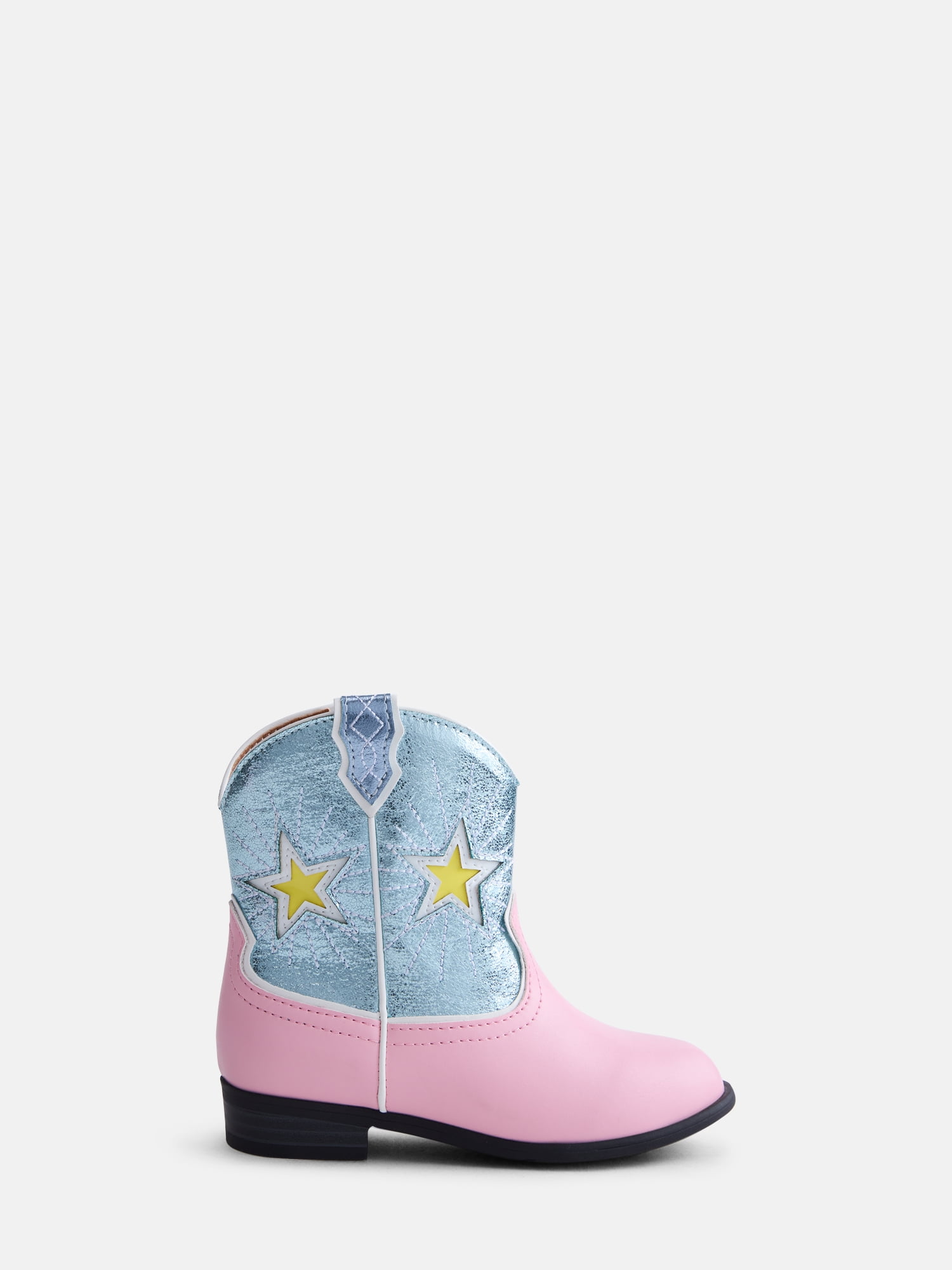 Wonder Nation Little Girl & Big Girl Metallic Star Western Boot