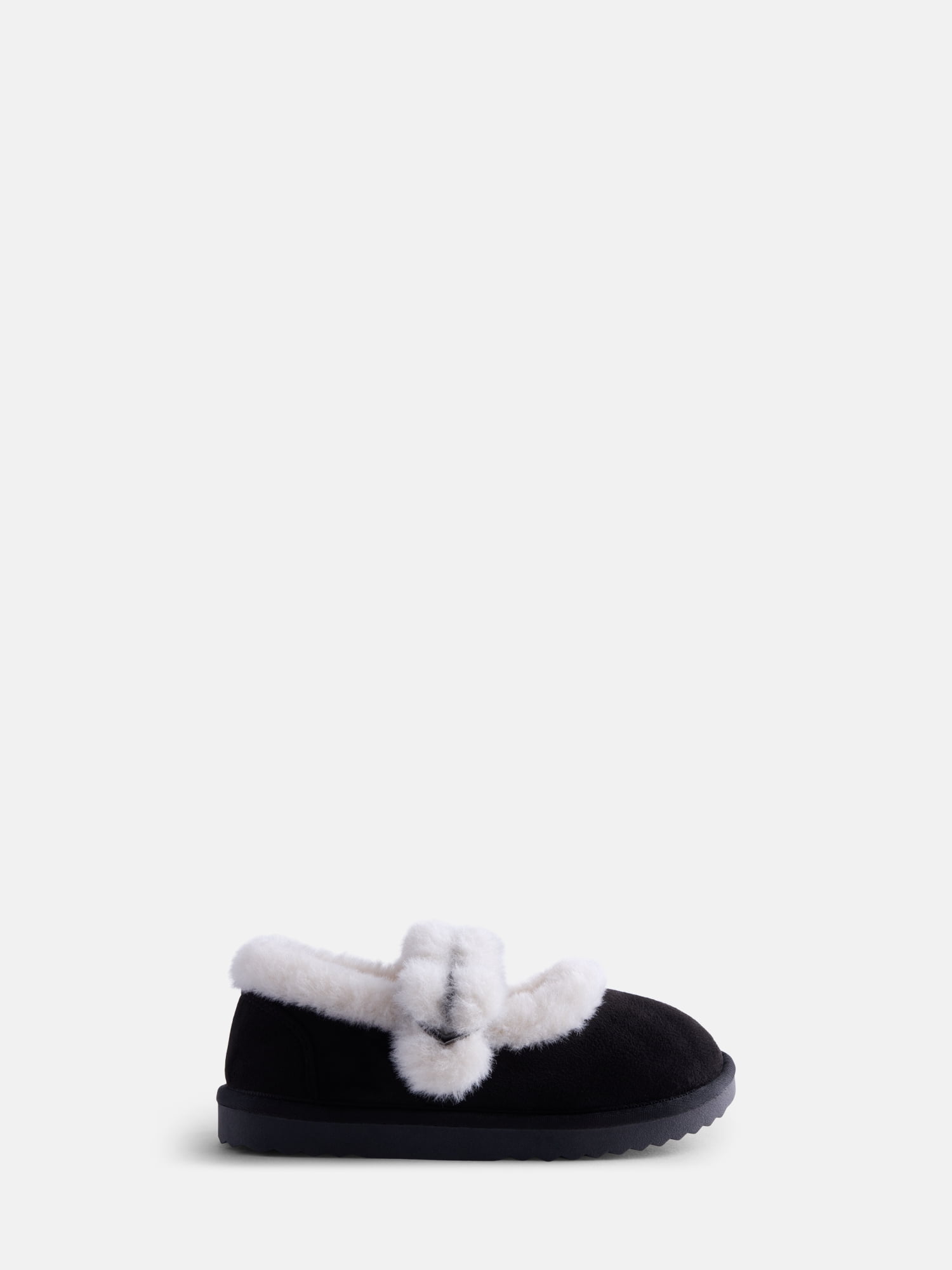 Wonder Nation Toddler, Little and Big Girls Faux Shearling Mary Jane Slippers