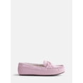 thumbnail image 1 of Wonder Nation Little and Big Girls Faux Fur Lined Moccasin Slippers, 1 of 5
