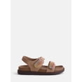 thumbnail image 1 of Wonder Nation Toddler, Little, and Big Girls Rainbow Stitch Sandals, 1 of 4
