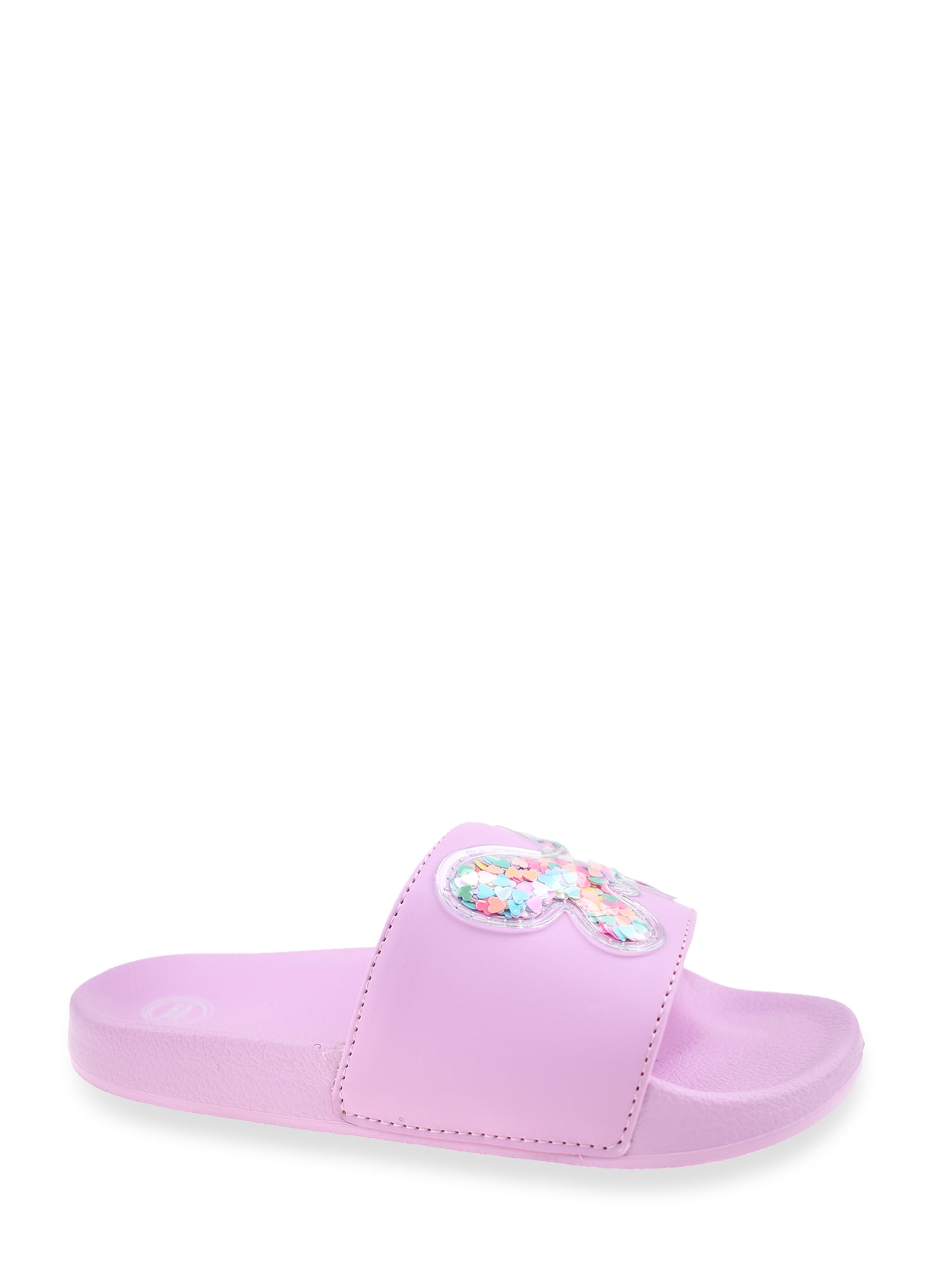 Wonder Nation Little and Big Girls Pool Slide Sandals