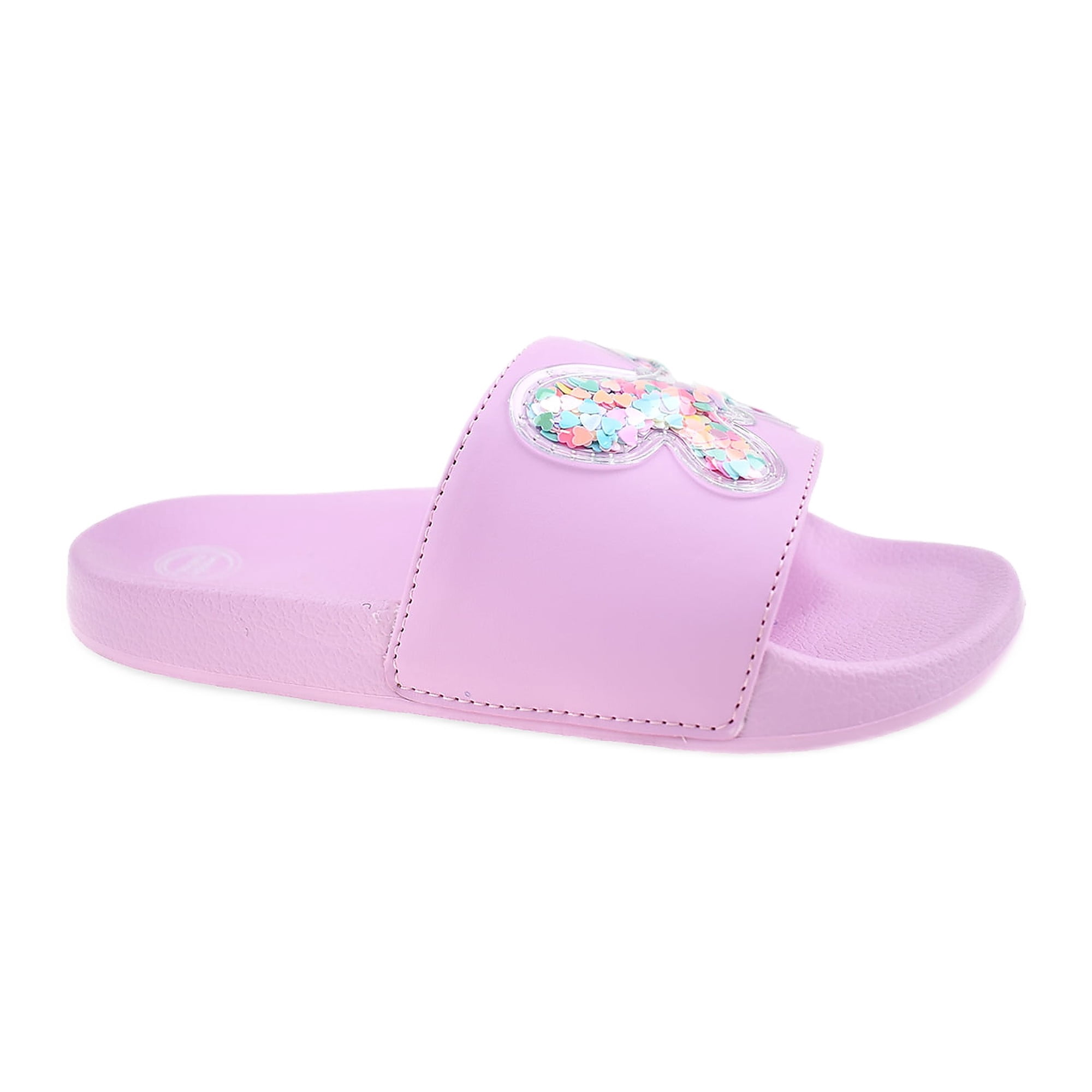 Wonder Nation Little and Big Girls Pool Slide Sandals