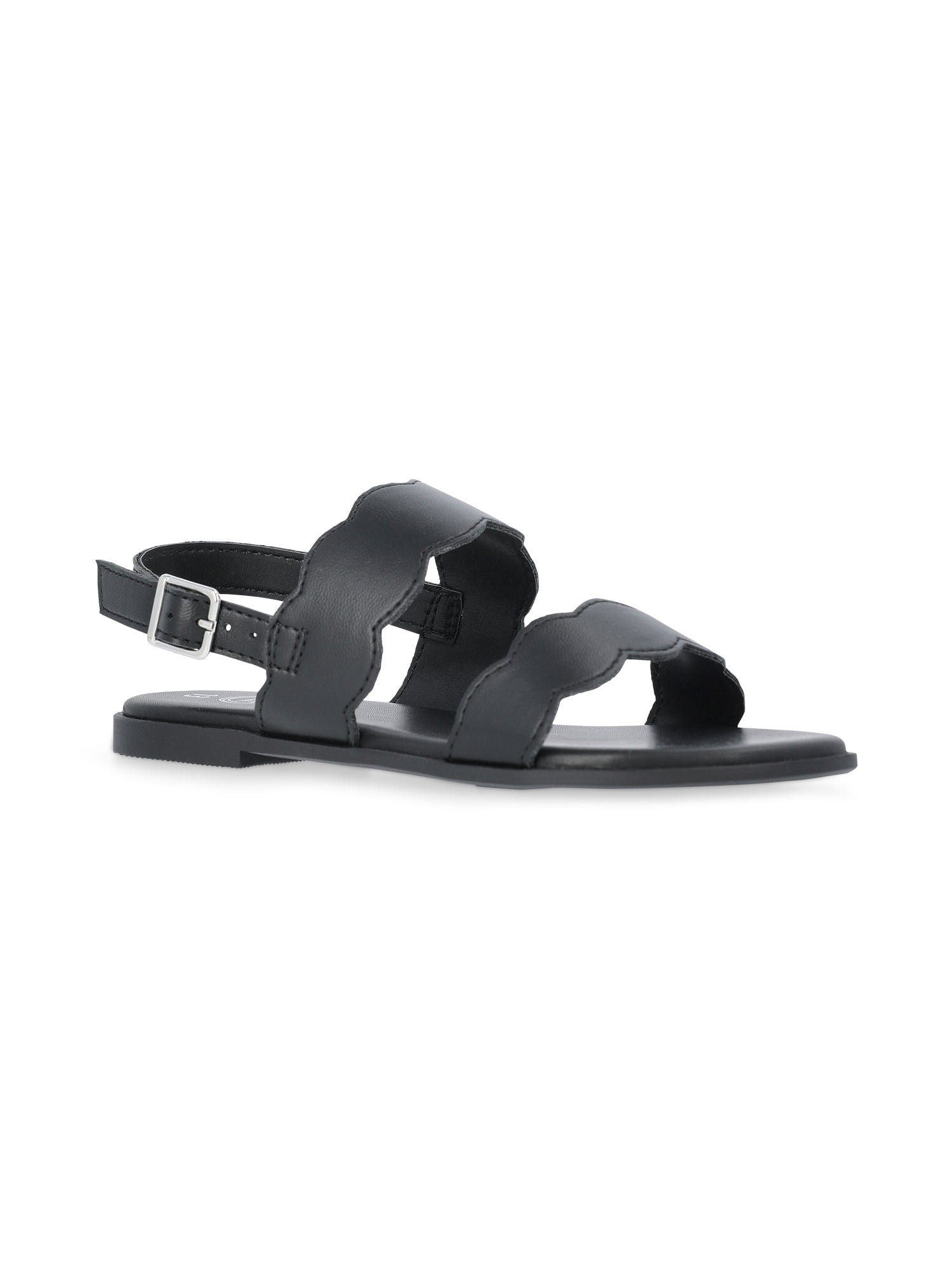 Wonder Nation Girls Two-Strap Slingback Sandals