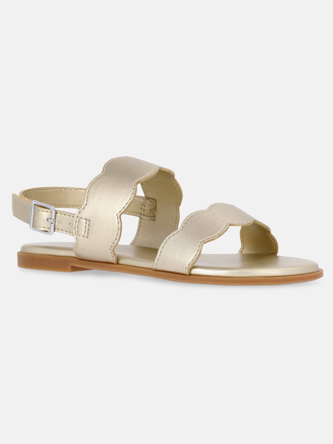 Wonder Nation Girls Two-Strap Slingback Sandals