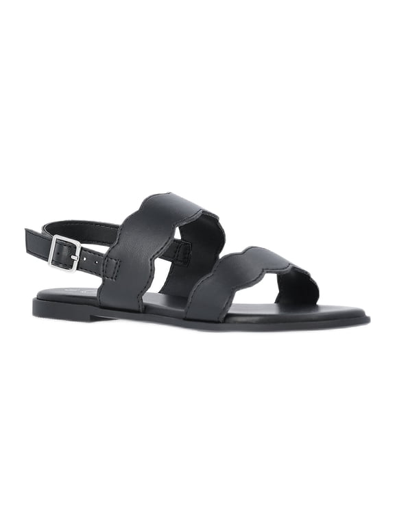 Girls Two-Strap Slingback Sandals