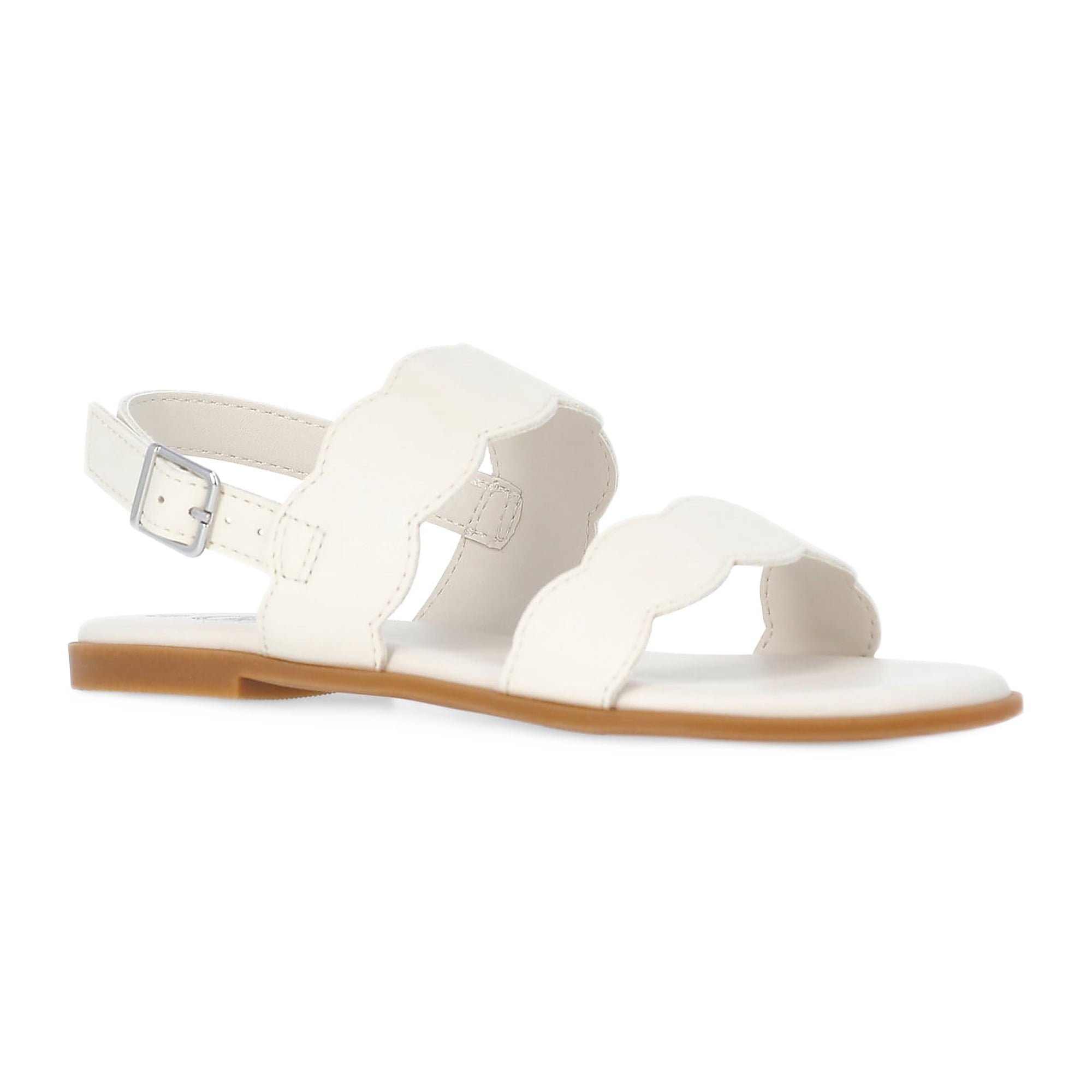 Wonder Nation Girls Two-Strap Slingback Sandals