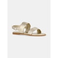thumbnail image 1 of Wonder Nation Girls Two-Strap Slingback Sandals, 1 of 5