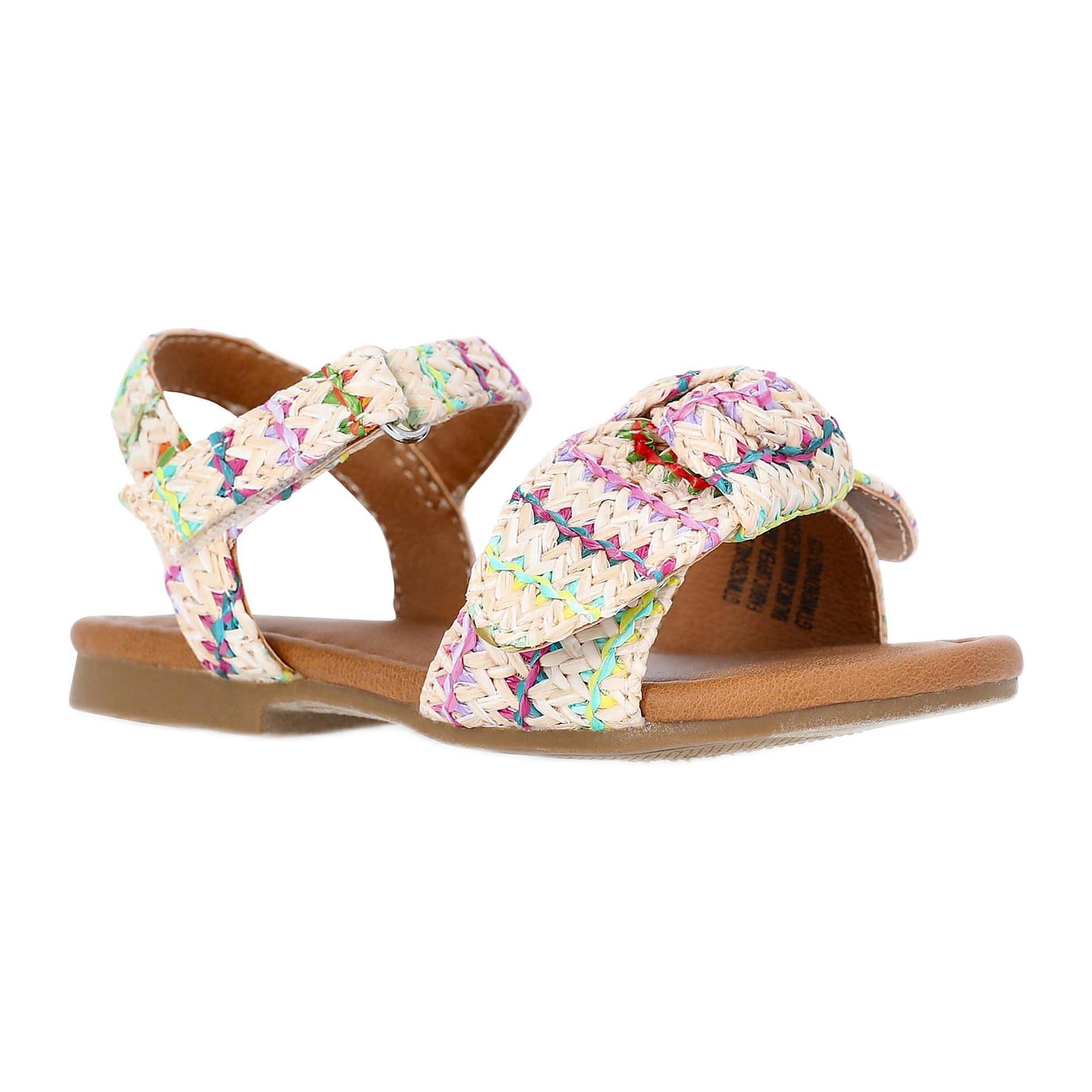 Baby and Toddler Girls Raffia Knot Sandals