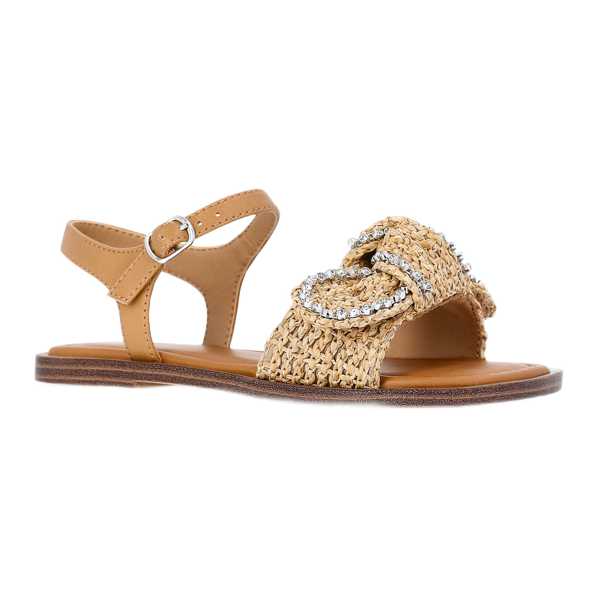 Baby and Toddler Girls Raffia Knot Sandals