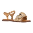 thumbnail image 1 of Wonder Nation Baby and Toddler Girls Raffia Knot Sandals, 1 of 4