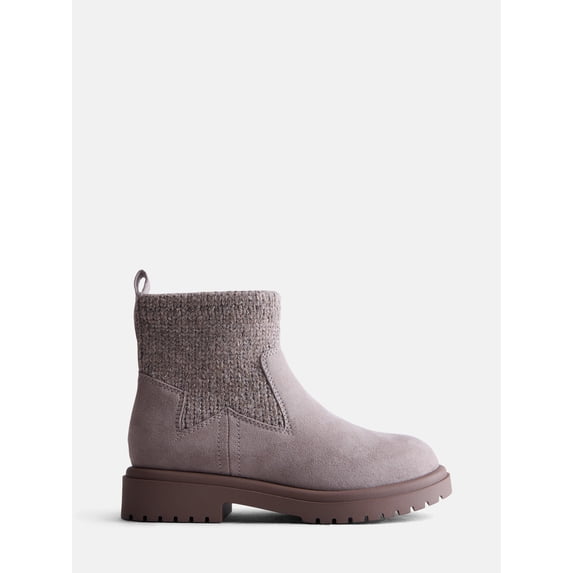 Wonder Nation Girls Sweater Knit Ankle Boots