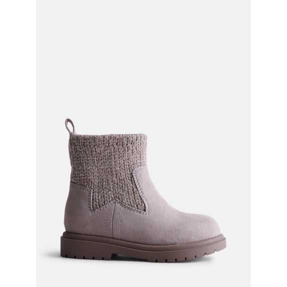 Wonder Nation Girls Sweater Knit Ankle Boots