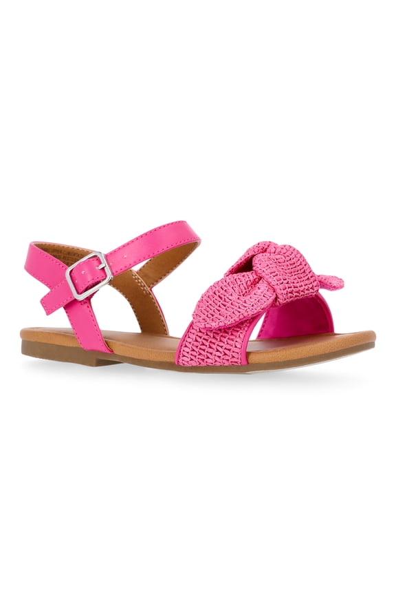 Girls Raffia Swim Bow Sandals